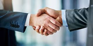 Business handshake